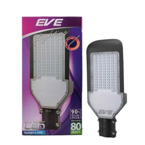 โคมไฟถนน LED Flat 80W (เดย์ไลท์) EVE
