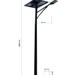 โคมไฟถนนโซล่าเซลล์ 30W GK-B W.L. lighting