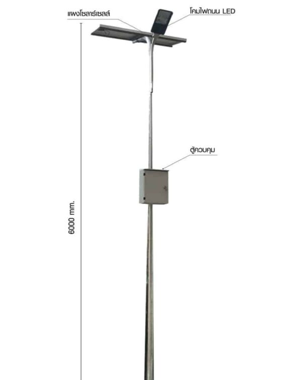 โคมไฟถนนโซล่าเซลล์ 30W GK-C W.L. lighting