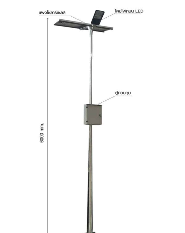 โคมไฟถนนโซล่าเซลล์ 40W GK-C W.L. lighting