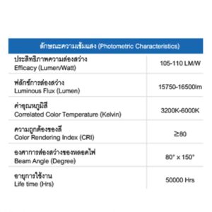 รายละเอียดโคมไฟถนน LED 150w ยี่ห้อ RICHLED (แสงขาว)