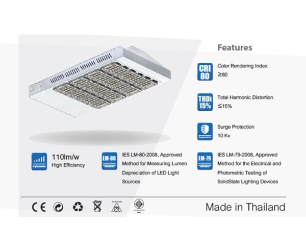 โคมไฟถนน LED 150w ยี่ห้อ RICHLED (แสงขาว)