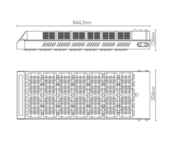 ขนาดโคมไฟถนน 300w RICHLED