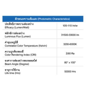 รายละเอียดโคมไฟถนน 300w RICHLED