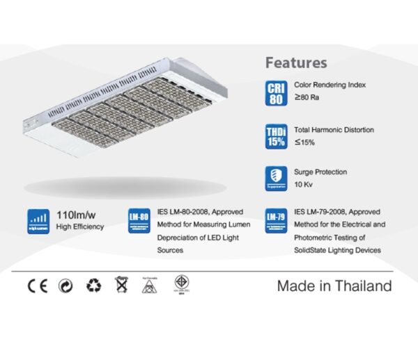 โคมไฟถนน led 300w ยี่ห้อ RICHLED