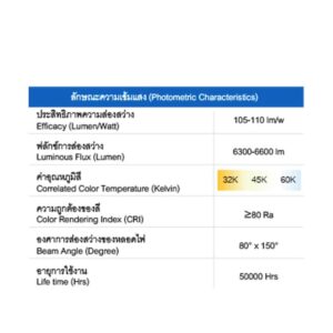 รายละเอียดโคมไฟถนน LED 60w ยี่ห้อ RICHLED (แสงขาว)