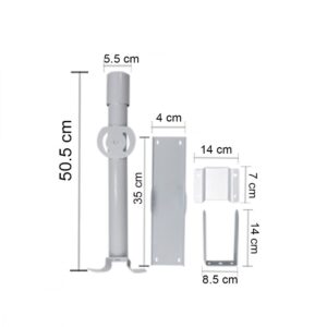 Dimensions โคมไฟถนนโซล่าเซลล์ LED IWACHI SMD