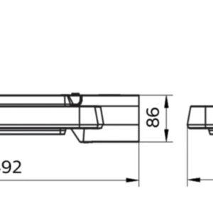 โคมไฟถนน PHILIPS LED 96W BRP392/LED136
