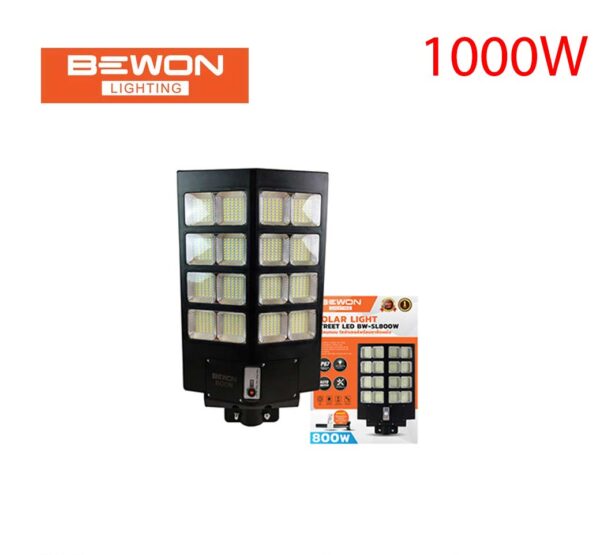โคมไฟถนนโซล่าเซลล์ BEWON BUILD IN 1000W
