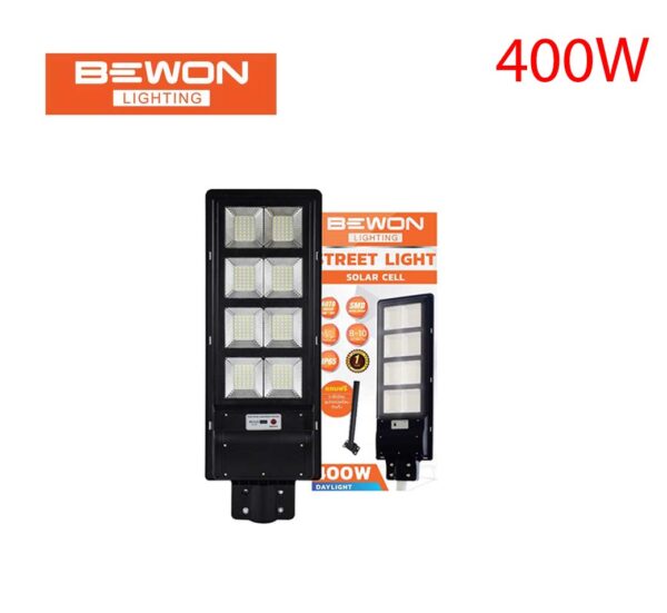 โคมไฟถนนโซล่าเซลล์ BEWON BUILD IN 400W