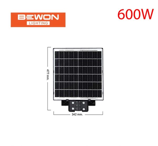 โคมไฟถนนโซล่าเซลล์ BEWON BUILD IN 600W - Image 2