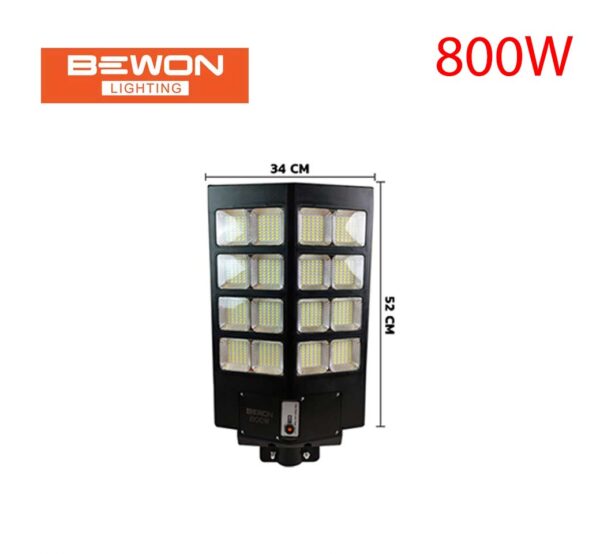 โคมไฟถนนโซล่าเซลล์ BEWON BUILD IN 800W - Image 2