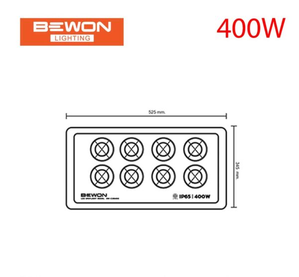 สปอร์ตไลท์ LED รุ่น COB 400W BEWON - Image 2