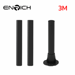 Alternative view of เสาไฟเหล็กตรง ทรงกลม สูง3เมตร ENRICH